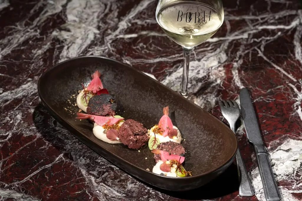 Boria Paris Carte culinaire du restaurant Boria Paris par JP Combeau Photographe