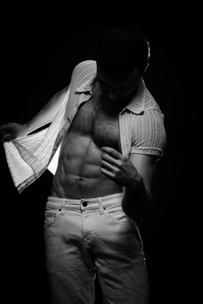 Portrait de mod&egrave;le masculin par JP Combeau