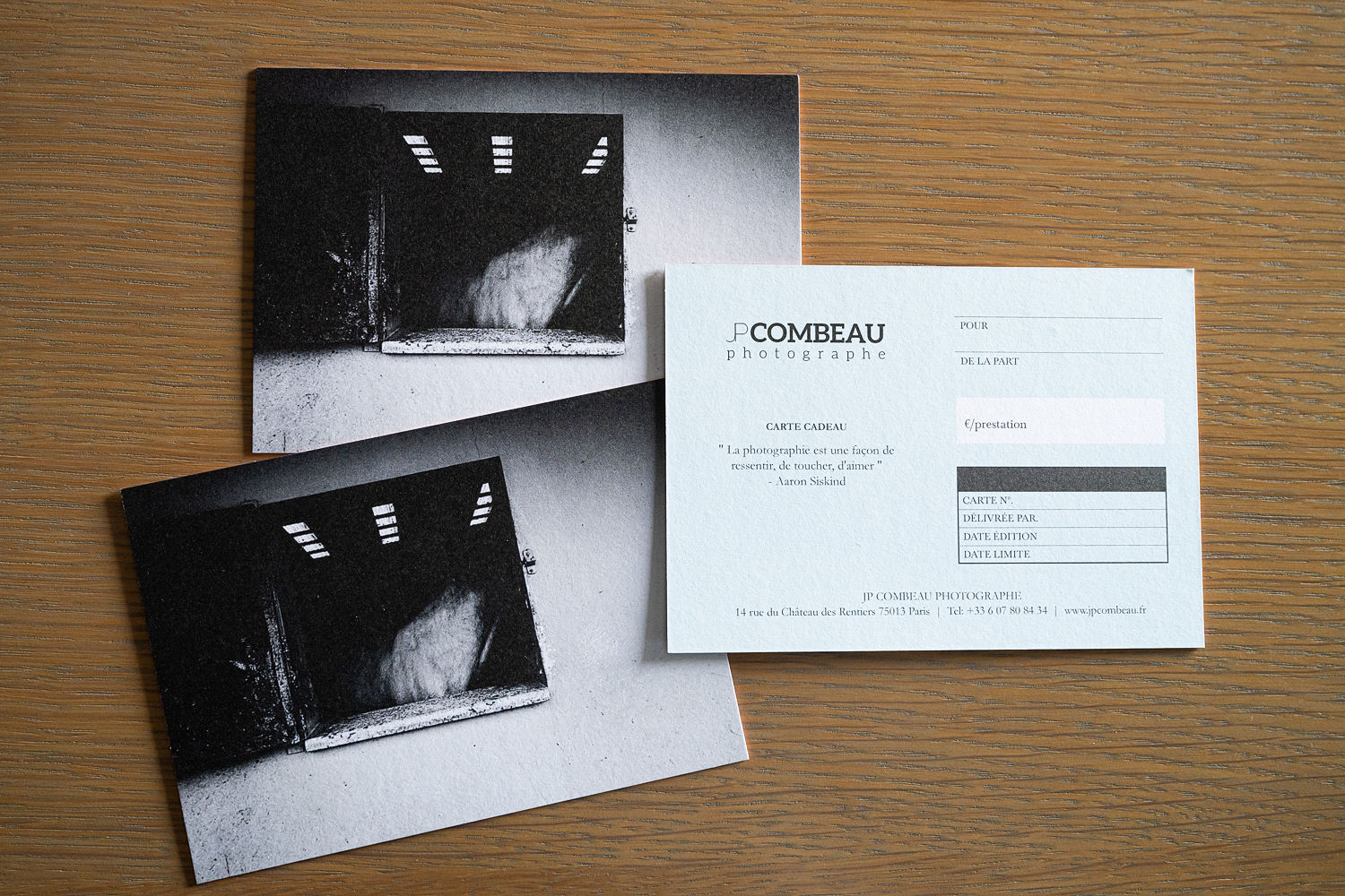 Carte cadeau - Formation photo