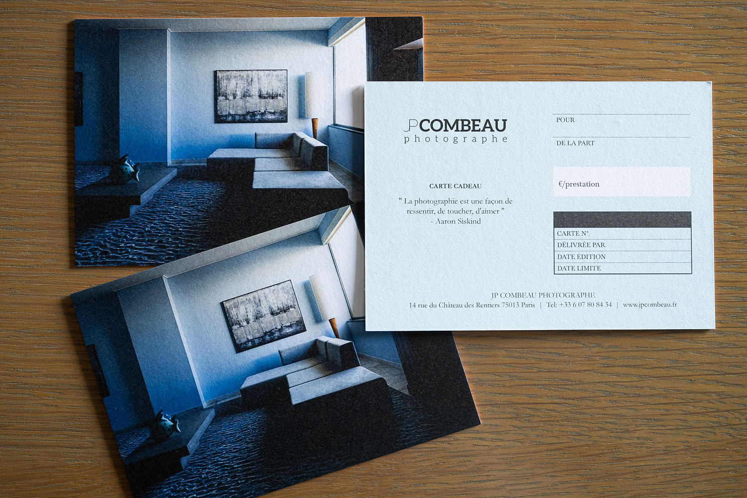 Carte cadeau - Séance photo